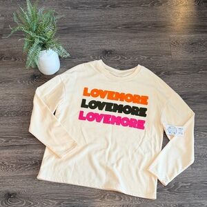 NWT Multicolor Lovemore Long Sleeve Tee